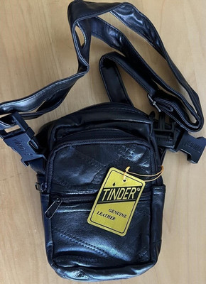 Tinder Leather 6x3x5 Shoulder Camera / Cell Phone Bag New w/ Tags