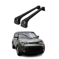 Fix Points Roof Racks Cross Bar Carrier For Kia Soul 2014-2019 Black 2pcs Fix Points Roof Racks Cross Bar Carrier For Kia Soul 2014-2019 Black 2pcs