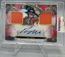 💥Bo Nix 2024 Topps Inception Francise Foundation Rookie Relic Auto RPA #d /25💥