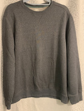 G.H. Bass  Co Gray Pullover Sweatshirt Crew Neck Men's Size L