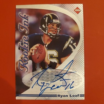 1998 Collectors Edge Ryan Leaf Rookie Ink Auto Chargers
