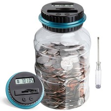 Large Piggy Bank for Boys Adults, Digital Coin Counting Bank with LCD Counter...