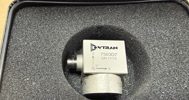 Dytran Instruments 7503D7 Triaxial Accelerometer Sensor w/ Case