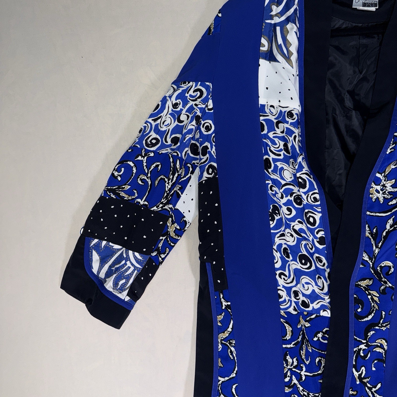 Jeanne Marc Collection Patchwork Blazer Jacket Bl… - image 4