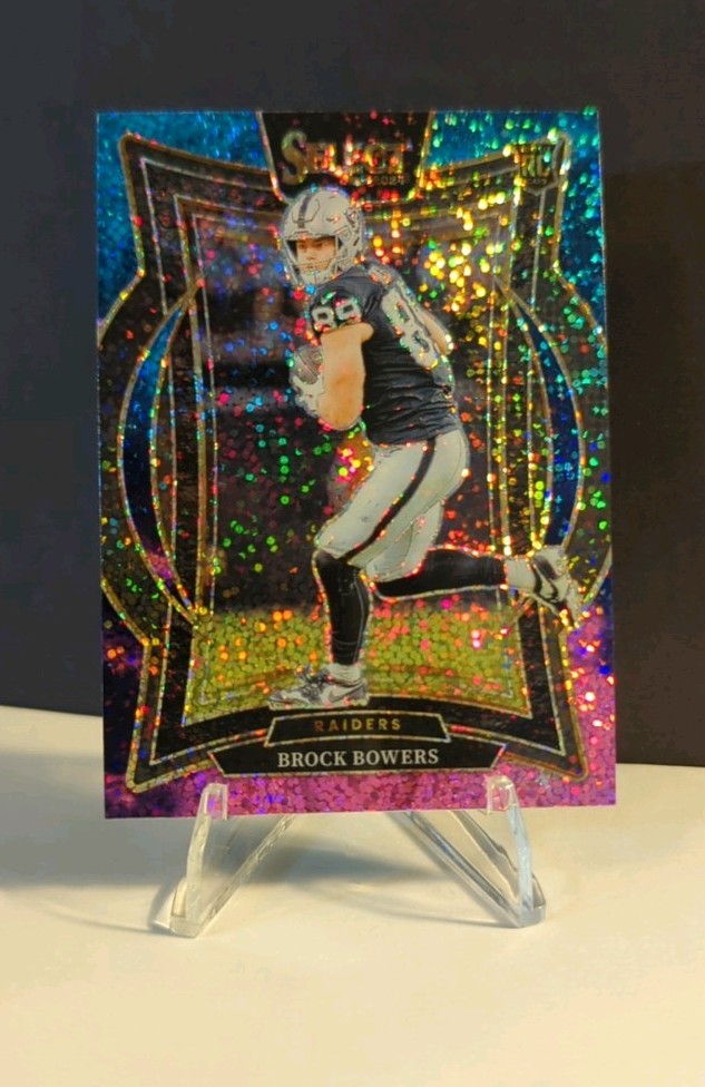 2024 Select Rookie Brock Bowers Concourse RC SSP Cosmic Prizm Las Vegas Raiders