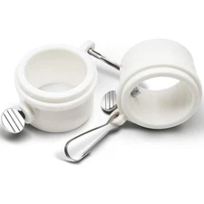 Anley 2Pcs Flag Pole Mounting Ring Clip - Rotating Flapole Mounting Rings 1 inch