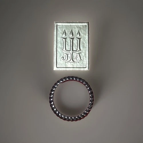 51. Vintage Retired James Avery Sterling Silver 925 Twisted Band Ring 5s, 1.7g