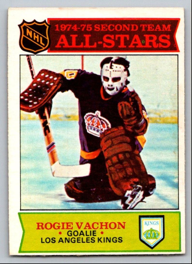 1975-76 O-PEE-CHEE HOCKEY SET BREAK ROGIE VACHON LOS ANGELES KINGS #297