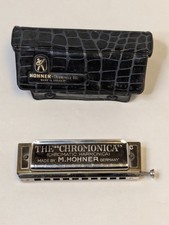 Vintage M. Hohner Chromonica 280 Chromatic Harmonica Germany w/ Case