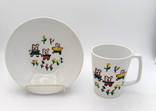 VTG Corning Centura Pyroceram Goldilocks Three Bears Mug, Bowl Child's Nursery