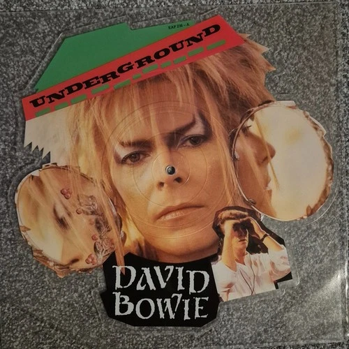 David Bowie Underground Shaped Single Vinyl Picture Disc Record First Press