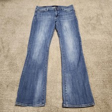 Lucky Brand Jeans Brooke Boot Blue Pockets Women  s Size 12