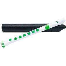 Nuvo Recorder Baroque Fingering with Hard Case White/Green
