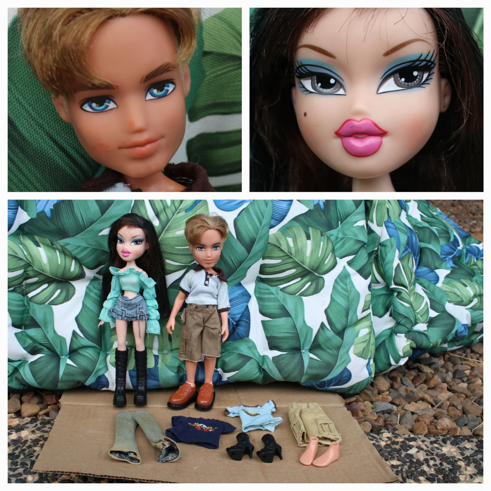 2005 MGA Bratz Treasurez Jade & boyz cameron tokyo a go go bundle