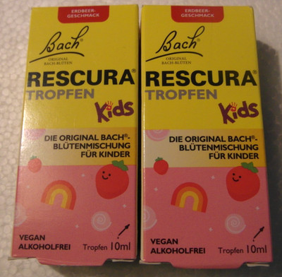 Bach - Original Bachblüten Rescura Tropfen - Kids / für Kinder ERDBEER Geschmack