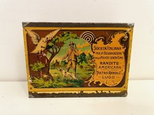 ✅ Antica Scatola latta Polvere da Sparo RANDITE - Lugo Primo 900 METALGRAF