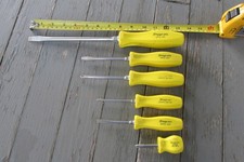 Snap-on Usa 6 Piece Yellow Screwdriver Set Snap-on Usa 6 Piece Yellow Screwdriver Set