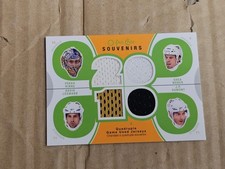 2010-11 O-Pee-Chee Souvenirs Quad Jersey SV-PRED Rinne/Weber/Legwand/Dumont Card