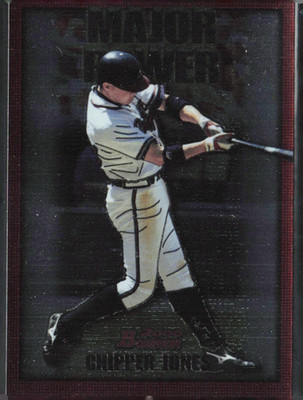 2000 Topps Bowman Major Power Chipper Jones Baseball Card #MP2