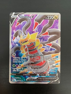 Pokemon Karte: Giratina V 185/196 Verlorener Ursprung Französisch NEU