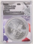 2021 1oz Silver American Eagle Type II MS70 ANACS 201768 First Strike