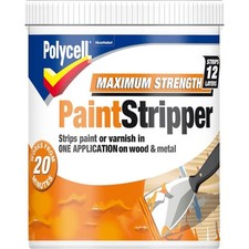 Polycell Max Strength Paint Stripper 1L Tough Multi Layer Coating Removal Gel
