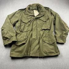 Vintage 60s Army Vietnam M-65 Cold Weather Field Jacket OG-107 Medium OD Green