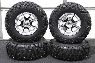 KAWASAKI MULE SX 25'' QUADKING ATV TIRE & COBRA M/B WHEEL KIT KAW1CA BIGGHORN