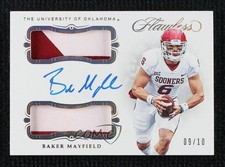 2021 Panini Flawless Collegiate Gold 9/10 Baker Mayfield #2 Dual Patch Auto hn4