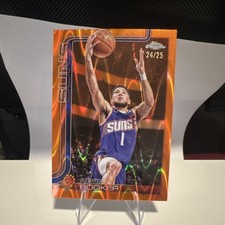 Topps Chrome Devin Booker Phoenix Suns #195 2025-26 Orange Wave Refractor /25