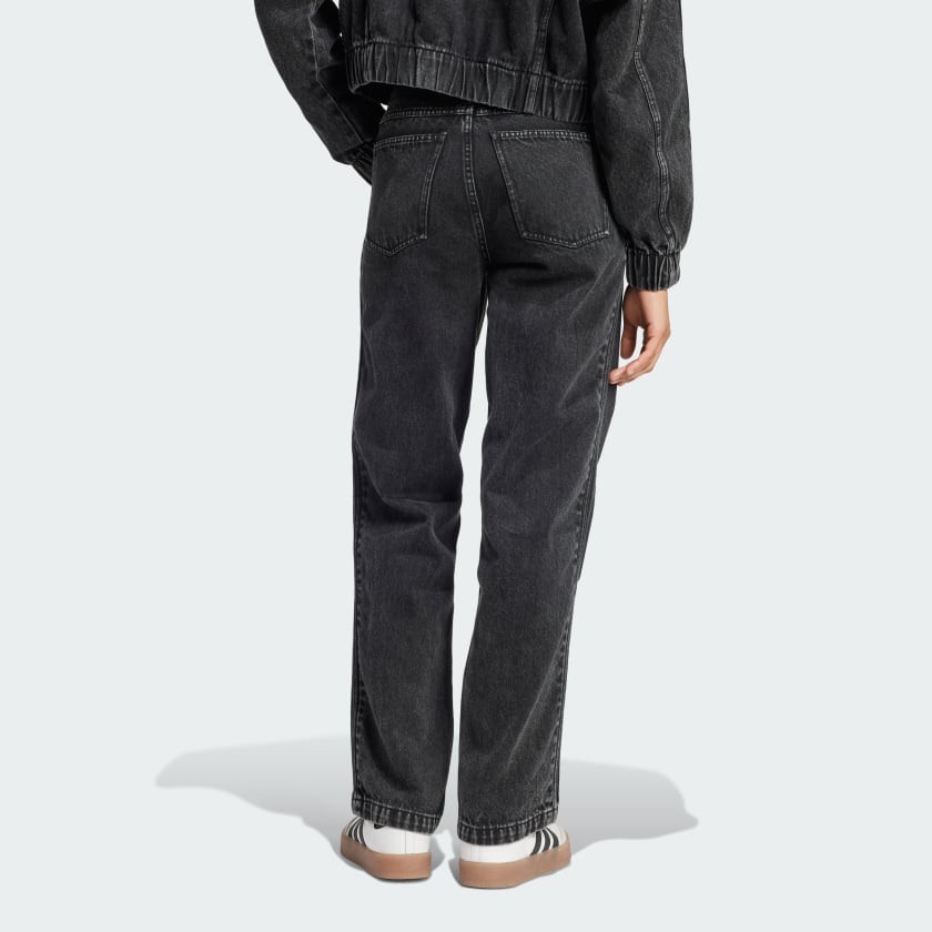 大人気 adidas PREMIUM ESSENTIALS DENIM STRAIGHT LEG パンツ adidas women Premium Essentials Denim Straight Leg Pants | eBay