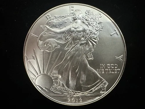 New Listing2012 American Silver Eagle Brilliant Uncirculated - Ships Encapsulated .999 Fine