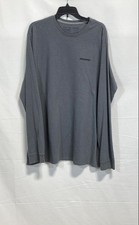Patagonia Men's P-6 Logo Responsibili-Tee Long Sleeve Shirt Gray XXL