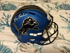 Barry Sanders Signed Lions Speed Replica 2024 Alternate Helmet Schwartz COA F/S