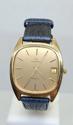 CERTINA 729 3003 25 ESA 940.111 OROLOGIO UOMO VINTAGE QUARTZ WATCH MONTRE UHR - Imagen 1 de 4