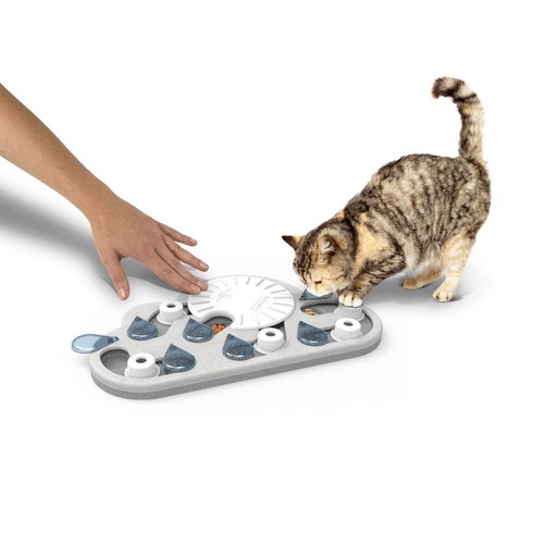 Petstages Nina Ottosson Rainy Day Puzzle & Play Cat Toy White - Picture 4 of 5