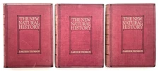 THE NEW NATURAL HISTORY by J. Arthur Thomson 3 VOLUME SET Colour Plates (1920s)