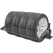 Adjustable Wall Mounted Tire Rack, Heavy Duty Steel Tire Storage Rack for Gar...