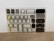 The Stamps of Life Clear Stamp Set - Tiles 2 Stamp - Thanks, Friends, Patterns