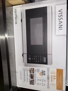 Vissani 19 C'est parti. 0.9 Cu. ft. 900-Watt Four micro-ondes de comptoir en acier inoxydable