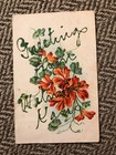 Antique 1909 Postcard - Greetings from Wetmore Kans - free postage — photo 1