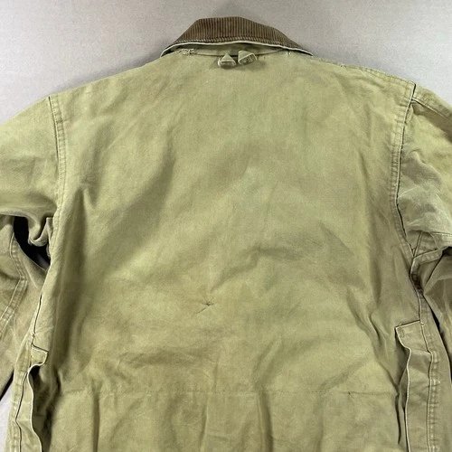 Vtg 60s Bullseye Bill Hunting Jacket Tan Duck Canvas - Mens L - like carhartt image 10