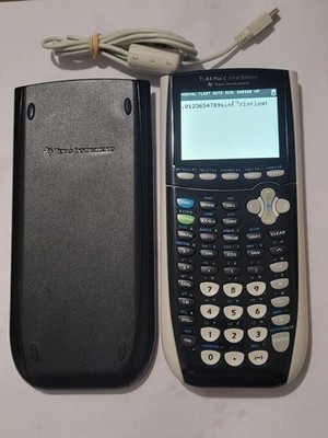 Texas Instruments TI-84 Plus C Silver Edition Graphing Calculator Black Tested +