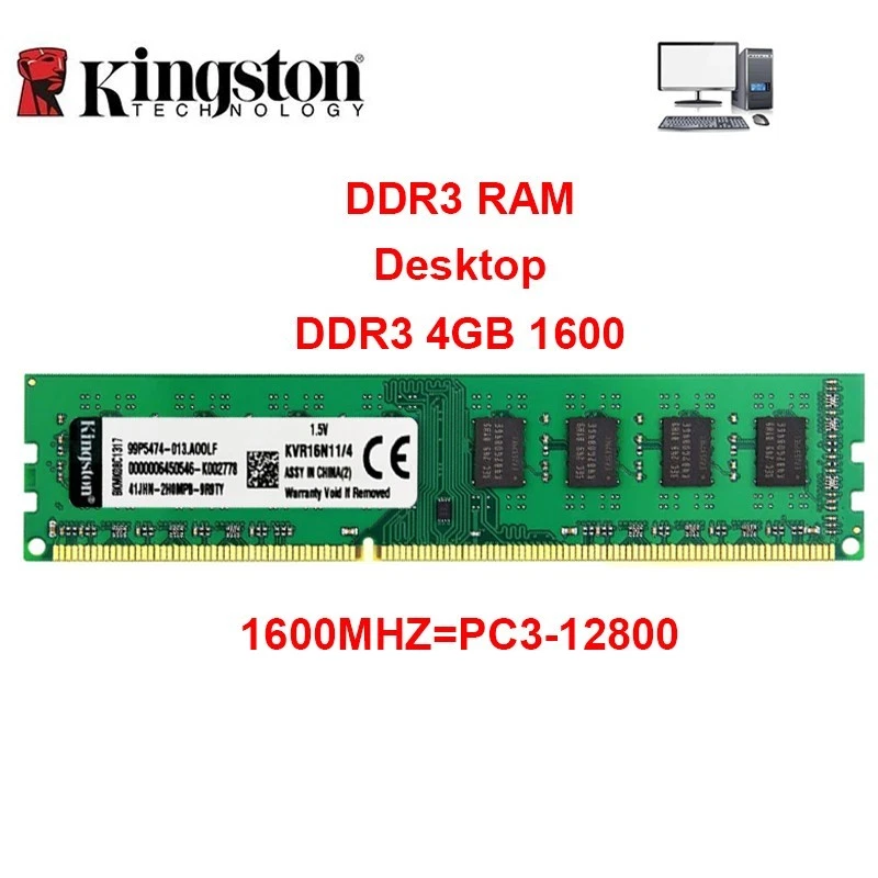 Kingston DDR3 SDRAM 4 GB Total Capacity Memory (RAM) for sale | eBay
