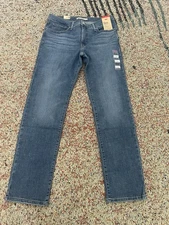 Levi's 314 Jeans Shaping Straight Women's Blue Stretch Denim 31X32 Lapis Gem