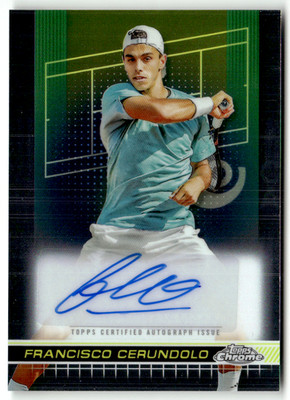 Topps Chrome 2024 Tennis No. TCA-FCO Francisco Cerundolo Auto