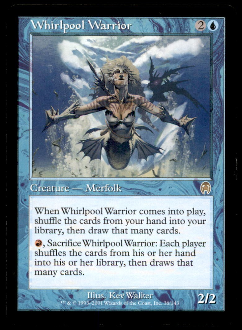 Whirlpool Warrior LP Light Play Apocalypse MTG [6853]