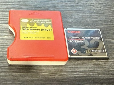 Movie Player Compact Flash CF for GBA Game Boy Advance 2nd Version Tested READ