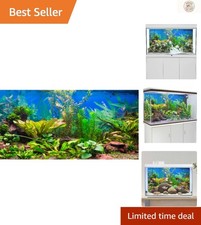 72x18 inches Aquarium Background Aquatic Plant River Bed Lake Fish Tank Bac...