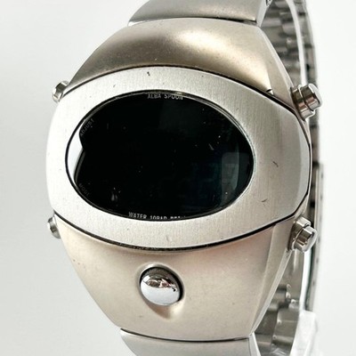 Seiko Alba Spoon W671 4030 Quartz Timepiece Wristwatch Authentic Vintage Rare